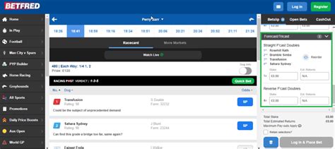 straight forecast doubles calculator